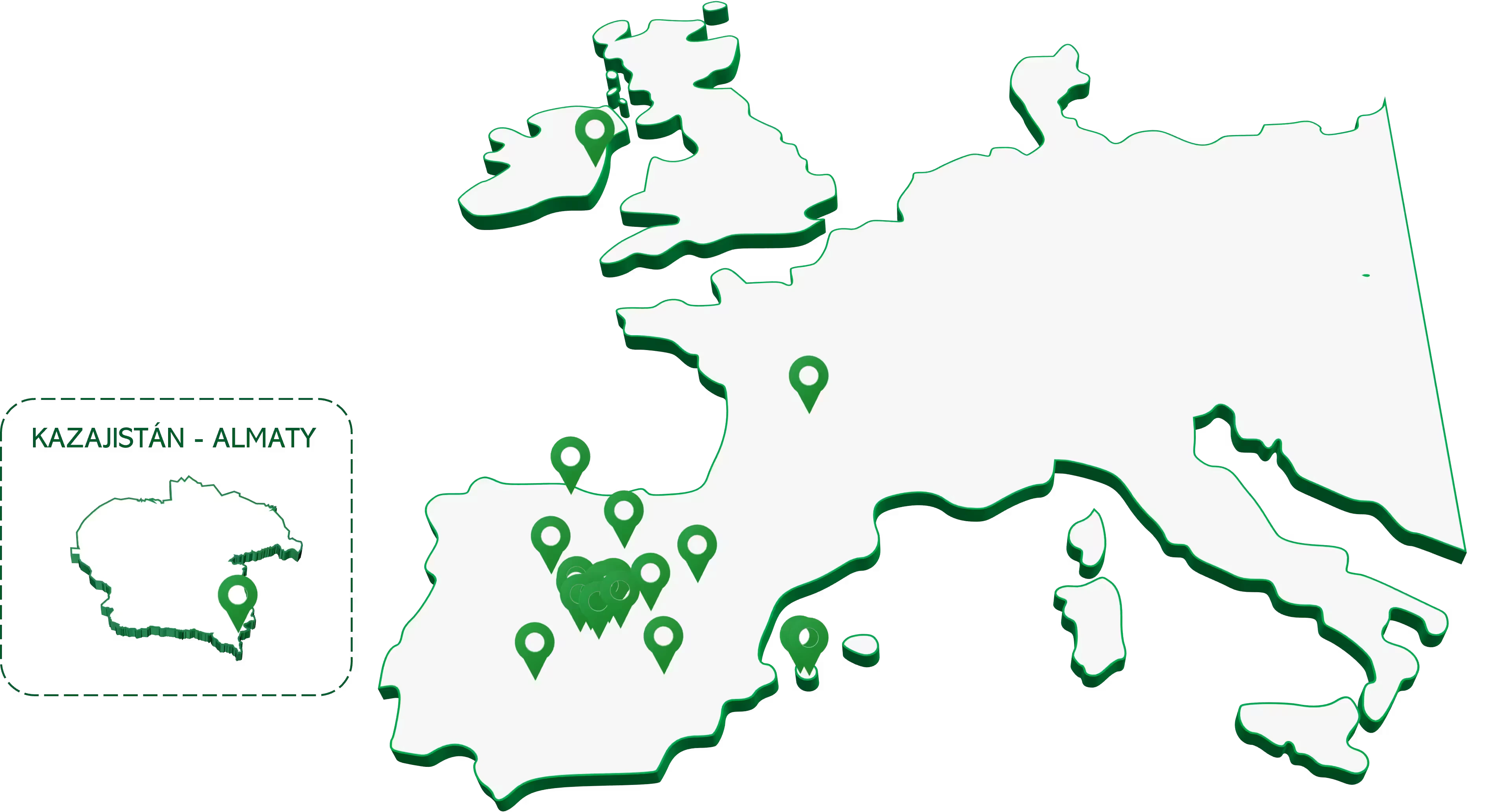 mapa de trabajos realizados